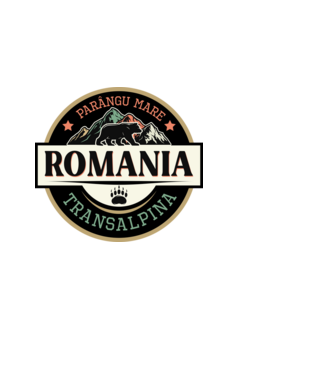 România transalpina model alb pe tricou
