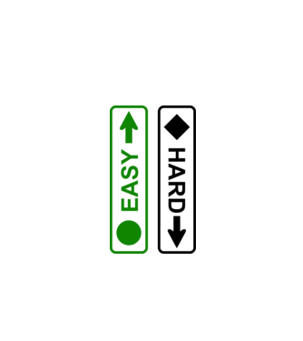 Easy - Hard model alb pe tricou