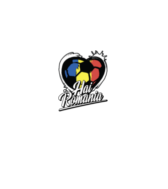 Hai romania heart model negru pe tricou