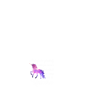 Always be UNICORN model negru pe tricou