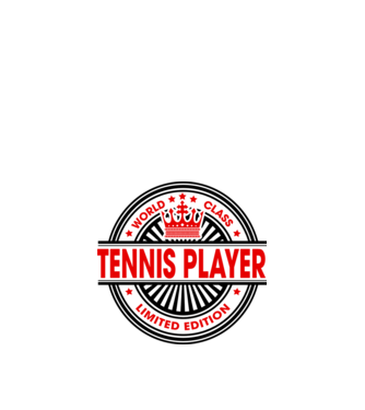 World class JUCĂTOR TENIS model alb pe tricou