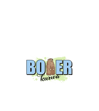 Bober Kurwa model alb pe tricou