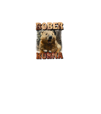 BOBER wombat model turcoaz pe tricou