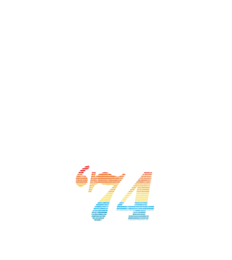 Retro Birthday 1974 model alb pe tricou