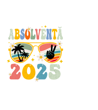 Absolventă 2025 model negru pe tricou