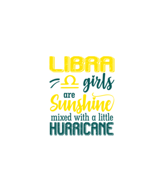 Sunshine with Hurricane LIBRA model negru pe tricou