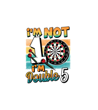 Darts Birthday 10 years old model alb pe tricou