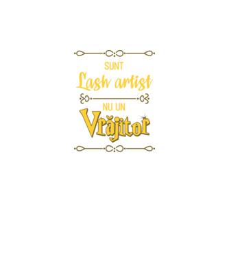 Sunt lash artist, nu un vrăjitor model verde neon pe tricou