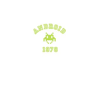 android model negru pe tricou