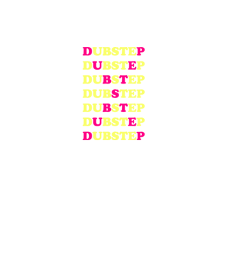 Dubstep model negru pe tricou