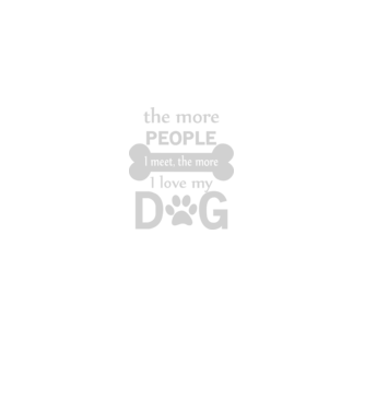 The more people i meet model negru pe tricou