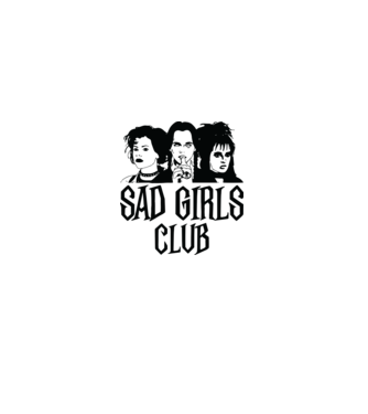  Sad Girls Club model alb pe tricou