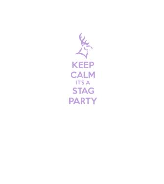 Keep calm stag party on model negru pe tricou