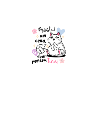 Pssst, am ceva doar pentru tine! model roz deschis pe tricou