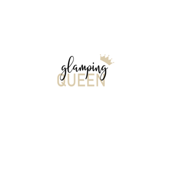 Glamping queen model alb pe tricou