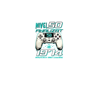 Nivel finalizat 50 1975 model turcoaz pe tricou