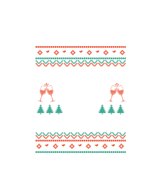 Fueled by wine and christmas model alb pe tricou