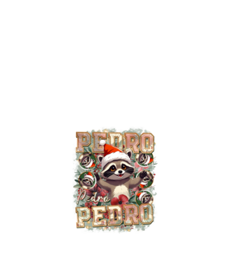 Pedro pedro flower xmas model alb pe tricou
