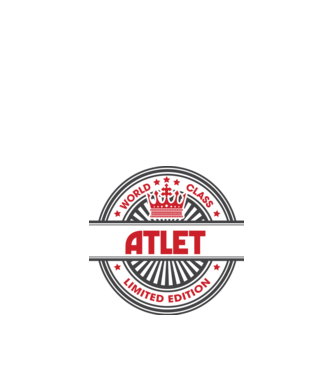 atlet model alb pe tricou