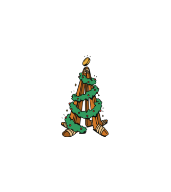 Hockey tree model alb pe tricou
