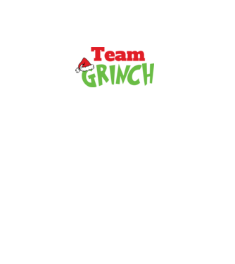 Team Grinch model negru pe tricou