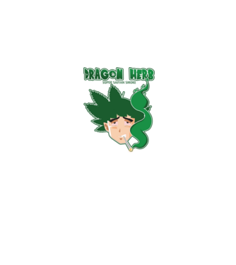 dragon herb smoke model albastru jeanși pe tricou
