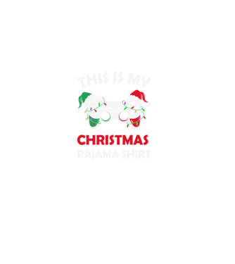 This is my christmas pajama model negru pe tricou