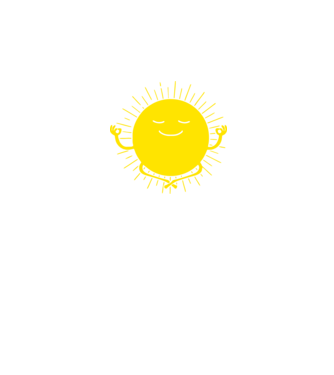 Soare meditând model negru pe tricou
