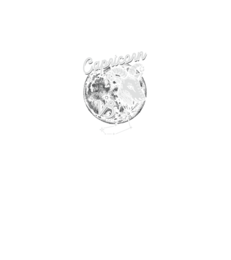 Zodiac bărbat CAPRICORN retro model negru pe tricou