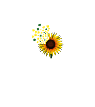 Sunflower Weed model alb pe tricou