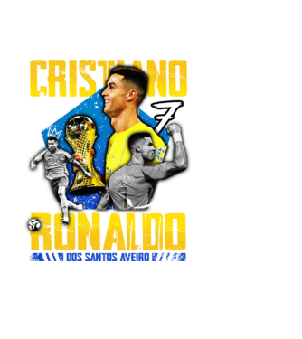 Ronaldo tribute model negru pe tricou