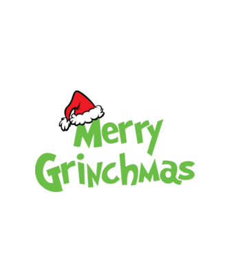 Grinchmas model alb pe tricou