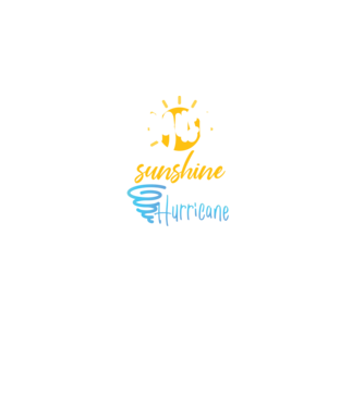 August Girls are Sunshine mixed with a little Hurricane model negru pe tricou