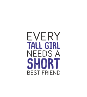 Short Freind model alb pe tricou