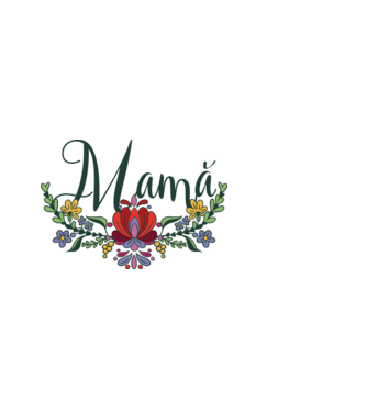 Mamă model albastru deschis pe tricou
