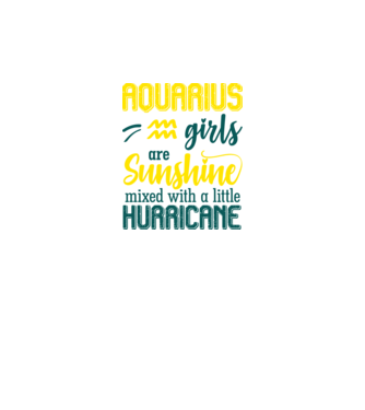 Sunshine with Hurricane AQUARIUS model negru pe tricou