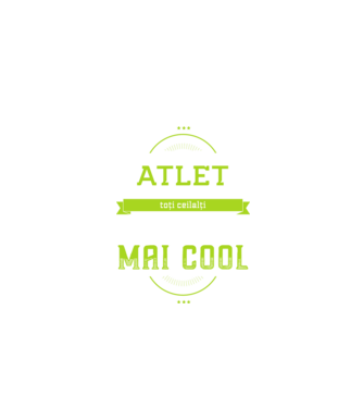 Sunt atlet, la fel ca toți ceilalți, dar mult mai cool model negru pe tricou