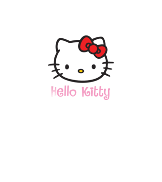 Hello Kitty model portocaliu neon pe tricou