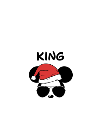 mickey santa king model nisipiu pe tricou