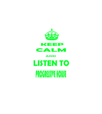 Keep Calm and Listen to prog-house model negru pe tricou