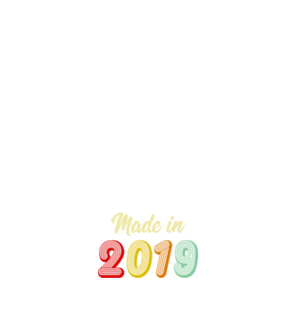 made in 2019 retro model negru pe tricou