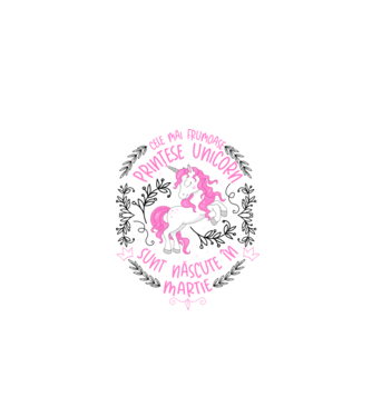 Cele mai frumoase prințese unicorn sunt născute în Martie model alb pe tricou