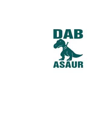 Dabasaur model galben neon pe tricou