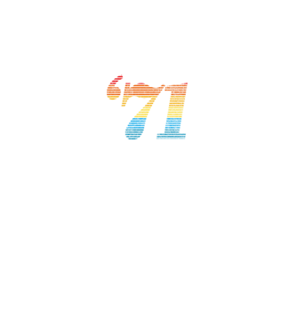Retro Birthday 1971 model alb pe tricou