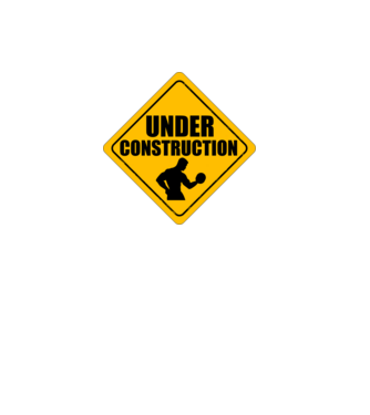 Under Construction model negru pe tricou