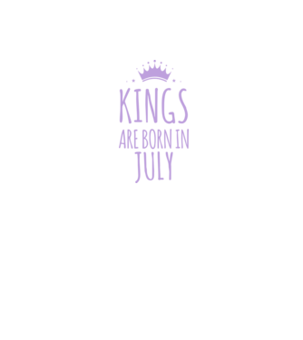 Kings are born in - July model gri/negru pe tricou