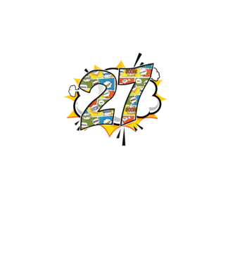 Birthday Comic Number 27 model turcoaz pe tricou
