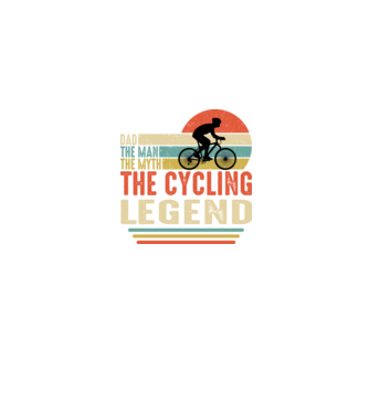 Dad the man, the myth, the cycling legend model albastru jeanși pe tricou
