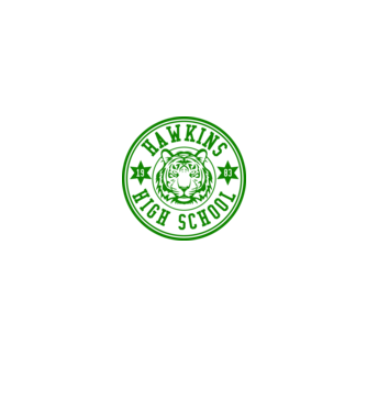 hawkins high school model alb pe tricou