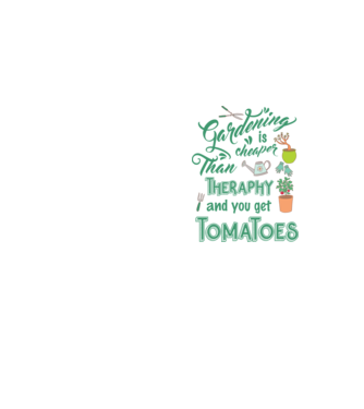 Gardening is cheaper than theraphy model galben neon pe tricou